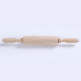 None Paint Wood Rolling Pin Bakeware Dessert Baking Cookies Dough Wooden Economic Roller