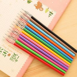 12 Pcs/lot Colour Milky Gel Pen Kawaii Cute Cow Pens Japanese Stationery Fine Point Refill Ballpoint Pen 0.38mm Office School