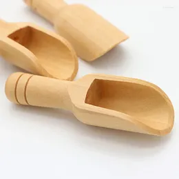 Spoons 1/3Pcs Tea Spoon Small Wooden Salt Mini Shovels Teaspoon Milk Powder Scoops Teaware Accessories Kitchen Tools