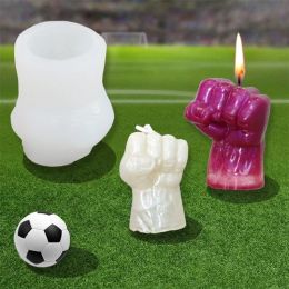 3D Mini Fist Handmade Candle Silicone Mould DIY Epoxy Plaster Soap Candle Making Tool Home Decor Holiday Gift Making Kit