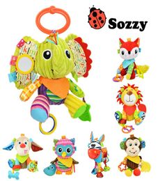 Sozzy Multifunctional Baby Toys Rattles Mobiles Soft Cotton Infant Pram Stroller Car Bed Rattles Hanging Animal Plush Toys9377903