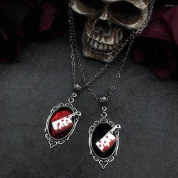 Pendant Necklaces BLOODY CLEAVER NECKLACE Psychobilly Emo Goth Punk Horror Knife Murder Meat Halloween Jewellry Gift