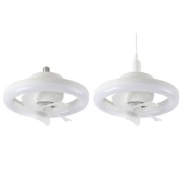 2023 New Dimmable Ceiling Fan Lamps With Remote LED Universal E27 For Bedroom Chandeliers
