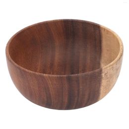 Bowls Wood Soup Thickening Fall Protection Salad For Fruits Salads Decoration