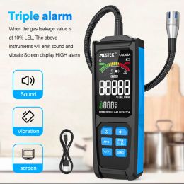 CGD05A Combustible Gas Detector LPG Meter VA Color Screen Gas Analyzer Charging PPM LEL Unit Triple Alarm Natural Gas Leak Meter