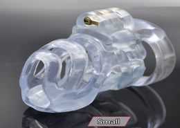 Clear Male Resin Small Size Cage Bondage Chastity Devices Q1298816085