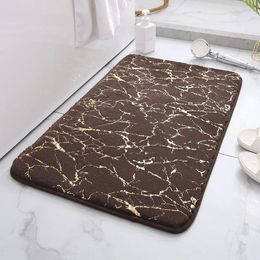 Bath Mats Home Mat Fluffy Faux Hair Bathroom Carpet Water Absorption Non-slip Absorbent Washable Rug Toilet Floor