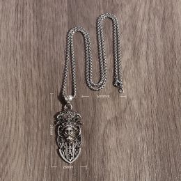 Vintage High Quality Ancient Greek King of The Gods Zeus Pendant Necklace Men Women Mythological Characters Amulet Souvenir Gift
