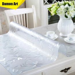 Window Stickers Waterproof Soft Glass Table Cloth PVC Transparent Tablecloth Rectangular Cover Pad Kitchen Oil-Proof Mat 1mm