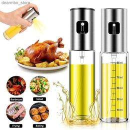 Food Jars Canisters Barbecue lass Mixin Condiment Bottle Vinear Soy Sauce Spray Oiler Seasonin Condiment Bottle kitchen set Oil Dispenser L49