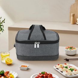 Dinnerware Car Travel Camping Electric Lunch Box USB Portable Heating Container Bento Thermal Bag For Outdoor