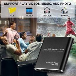 HDD HDMI Media Player Mini 1080p Full-HD Ultra Digital for -MKV/RM- HDD USB Drives and SD Cards
