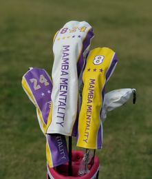 One Piece New Golf Club Mallt Putter Fairway Wood Driver Headcover Mamba Spirit Basketball Number8/24 Spirit Forever Free Shipping2128655