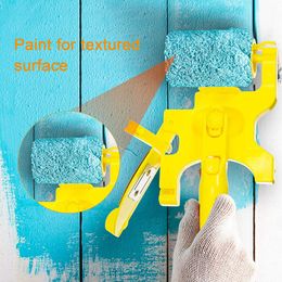 New 8Pcs Paint Edger Roller Brush Refills Paint Edger Combo Kit For Paint Edger Roller Brush Hand-Held Paint Roller Refill