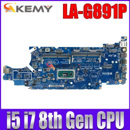 Motherboard LAG891P i5/i7 8th Gen CPU Notebook Mainboard For Dell Latitude 5400 Laptop Motherboard CN052T0R 0HJD1J 100% well working