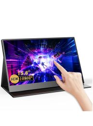 Monitors 14 Inch touch Portable Monitor 1080P Full HD IPS Second Monitor for Gaming Laptop Ps4 Switch Xbox Display with Smart Cover w3