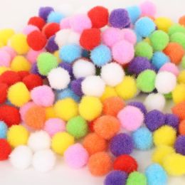 100-500PCS Assorted Colour 10 15 20 25 30mm Round Pompom Soft Pom Pom Balls For DIY Kids Toys Wedding Artical Flower Accessories