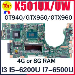 Motherboard K501UW Laptop Motherboard For ASUS K501UX K501UB K501UQ K501UXM K501U I3 I5 I76TH GT940 GTX950 GTX960 Mainboard