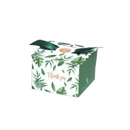 Creative Green Monstera Leaves Candy Box Wedding Favours Candy Boxes Giveaways Chocolate Box Party supplies Thanks Gift Box