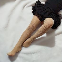 Girls Rhinestone Mesh Fishnet Net Pattern Pantyhose Tights Stockings for Children kids baby girl Summer New Hot Sale