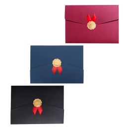 3 Pcs Letter of Appointment Certificate Envelope Folders Paper Jam Diploma Holders