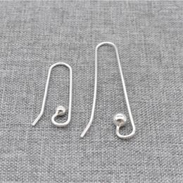 Stud Earrings 4prs Of 925 Sterling Silver Ear Wires Ball Bead End For Earring Jewelry Making