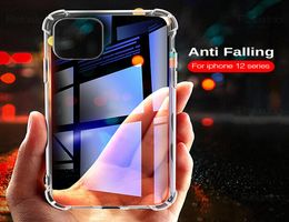 Tpu Transparent Phone Case Clear Shockproof Cover For iphone 12 11Pro Max XS XR 6S 7 8Plus Protector1594565