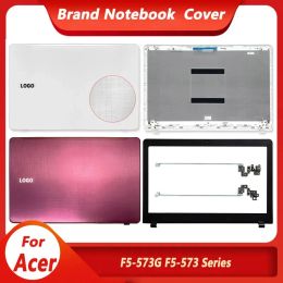 Cases NEW Metal For Acer Aspire F5573 F5573G N16Q2 Laptop LCD Back Cover/LCD Hinges Front Bezel Rose Red/ White