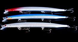 Fishing Lure Big Minnow Hard Body Wire Fish Bait 20g 135cm 3 Hooks Fresh Saltwater Catfish Seabass Catch229L51616012341628