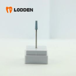 LODDEN Dental Lab Polisher Diamond Poloshing Head Wheel for Emax Zirconia Blue Medium Deatal Grinding Ceramics Crowns Stone Burs