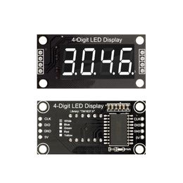 TM1637 LED Display Module for Arduino 4 Digit 7 Segment 0.36 inch Time Clock Indicator Tube Module Red Blue Green Yellow White