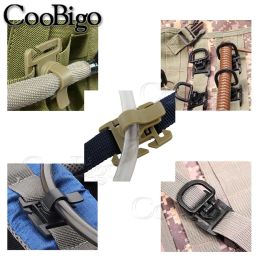 10pcs Swivel U Ring Clip Hook Webbing Clamp Tactical Backpack Attach Strap Holder Outdoor Camp Hike Climb Bags DIY Accessories