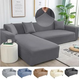 Chair Covers Elastic Sofa Cover Slipcover For Living Room Stretch Spandex Armchair 1/2/3/4 Seater Corner L Shape Couch
