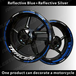 AnoleStix Reflective Motorcycle Wheel Sticker Hub Decal Rim Stripe Tape For YAMAHA TRACER 2017 2018 2019 2020 2021 2022