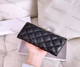 Whole 1 colors fashion single zipper pocke men women leather wallet lady ladies long purse with orange box card4208284