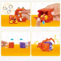 Kuroba Finger Rock-Paper-Scissors Guessing Game Battle Transforming Creatures Cube Twist Boy Girls Kids Family Party Toys
