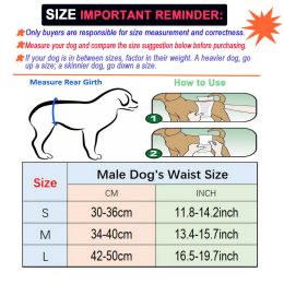 Washable Reusable Pet Male Dog Cloth Diaper Physiological Sanitary Dog Shorts Underwear Pant for Pet Dogs Nappy Belly Hand Wrap