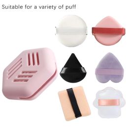 Makeup Sponge Holder Eco-Friendly Silicone Multi-hole Beauty Powder Puff Storage Case Breathable Cosmetic Puff Holder Box