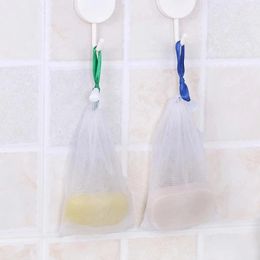 10 Pcs Clean Foaming Mesh Bag Portable Hangable Soap Saver Bag Bath Shower Foaming Mesh Net Cleansing Delicate Foam Network