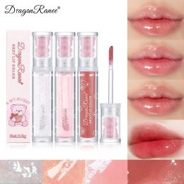 Mirror Lipstick Moisturising Jelly Lips Plumper Long Lasting Shiny Lip Gloss Lip Tint Makeup Bear Lip Glaze Korean Cosmetics