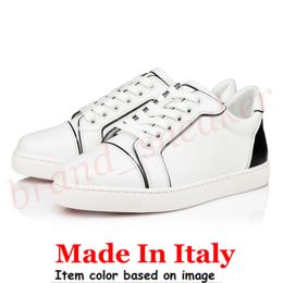 in Red Made Italy Bottoms Casual Shoes Platform Designer Paris Sneakers Vintage Men Women Spikes Low top Leather Brand Bottom Loafers with Box Size Vtage 742
