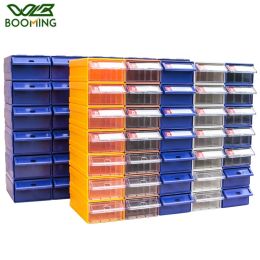 WBBOOMING Hardware Tool Storage Organizer Pen Small Part Storage Drawer Plastic Office Sundry Plastic Modular Component Box