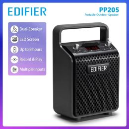 Edifier PP205 Outdoor Portable Bluetooth Speaker Line In USB TF Card Inputs 8 Hours Playback Support Wird Mic Karaoke Speaker