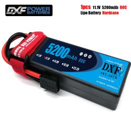 DXF 2S 3S 4S Lipo Battery 7.4V 11.1V 14.8V 5200mAh Battery Racing Series HardCase for RC Car Truck Evader BX Truggy 1/10 Buggy