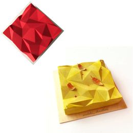4 Style Irregular Cube Shaped Silicone Mould DIY Mousse Silicone Cake Mould Muffin Bread Cake Tool For Baking Pastry Mould