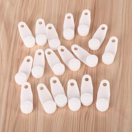 100Pcs Traverse Rod Slides Curtain Replacement White Plastic Snap-in Traversing Slides Window Door Shower Curtain Accessories