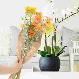 Decorative Flowers 50Pcs Floral Wrapping Bags Single Bouquet Wrap Flower Packaging Sleeves