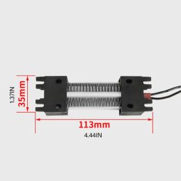 Thermostatic Incubator Parts Ptc Ceramic Air Heater Electric Heater 100W 220V