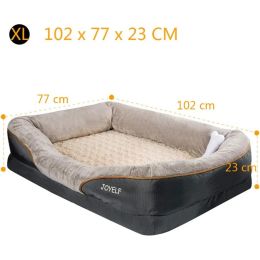 Memory Foam Dog Bed Orthopaedic Dog Bed & Sofa With Removable Washable Cover Dog Sleeper for Large Dogs Accessories Big Pet Small