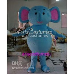 Mascot Costumes Foam Cute Blue Elephant Cartoon Plush Christmas Fancy Dress Halloween Mascot Costume